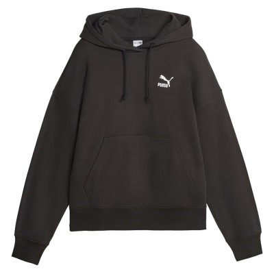 Puma Classics Oversized Hoodie Μαύρο Puma Classics Oversized Hoodie Μαύρο