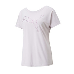 Puma Train Favorite Jersey Cat Tee Ρόζ