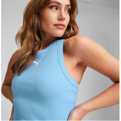 Puma Classics Sleeveless Dress Women Μπλε Puma Classics Sleeveless Dress Women Μπλε