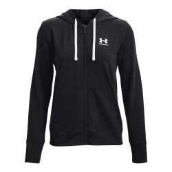 Under Armour Rival Terry FZ Hoodie Μαύρο