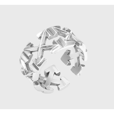 HYPER Multi Arrow Ring Silver