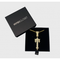 Iced Out Trapstar Irongate Chain Necklace Χρυσό