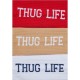 KARL KANI THUG LIFE 3-PAIRS SOCKS UNISEX ΚΑΛΤΣΕΣ POLYESTER/ELASTANE – WHITE/RED/BEIGE