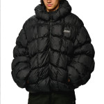 KARL KANI Sport Patch Square Quilted Puffer Jacket Μαύρο