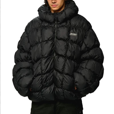 KARL KANI Sport Patch Square Quilted Puffer Jacket Μαύρο KARL KANI Sport Patch Square Quilted Puffer Jacket Μαύρο