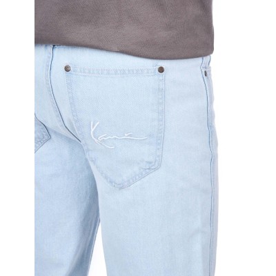 KARL KANI SMALL SIGNATURE BAGGY FIVE POCKET DENIM BLEACHED BLUE Μπλε KARL KANI SMALL SIGNATURE BAGGY FIVE POCKET DENIM BLEACHED BLUE Μπλε