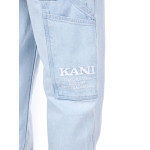 Karl Kani Retro Baggy Workwear Denim Bleached Blue Μπλε