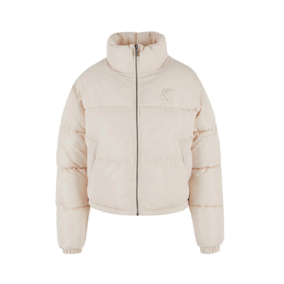 Karl Kani OG AOP Crop Puffer Jacket Μπεζ Karl Kani OG AOP Crop Puffer Jacket Μπεζ