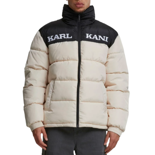 Karl Kani Retro Essential Puffer Jacket Μπεζ