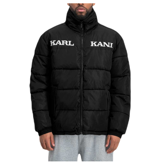 KARL KANI RETRO ESSENTIAL PUFFER JACKET Μαύρο