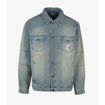 KARL KANI Og Os Padded Denim Jacket Μπλε KARL KANI Og Os Padded Denim Jacket Μπλε