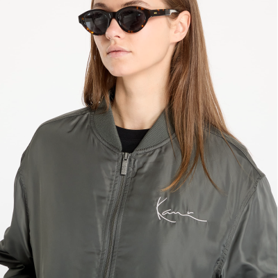 Karl Kani Chest Signature Bomber Jacket Γκρι Karl Kani Chest Signature Bomber Jacket Γκρι