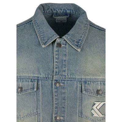KARL KANI Og Os Padded Denim Jacket Μπλε KARL KANI Og Os Padded Denim Jacket Μπλε