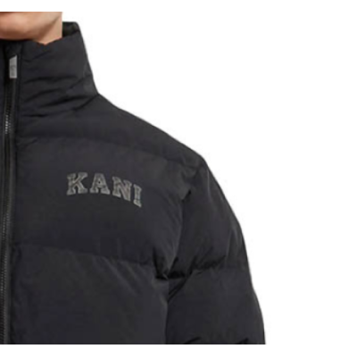 Karl Kani Serif 89 Puffer Jacket Μαύρο Karl Kani Serif 89 Puffer Jacket Μαύρο