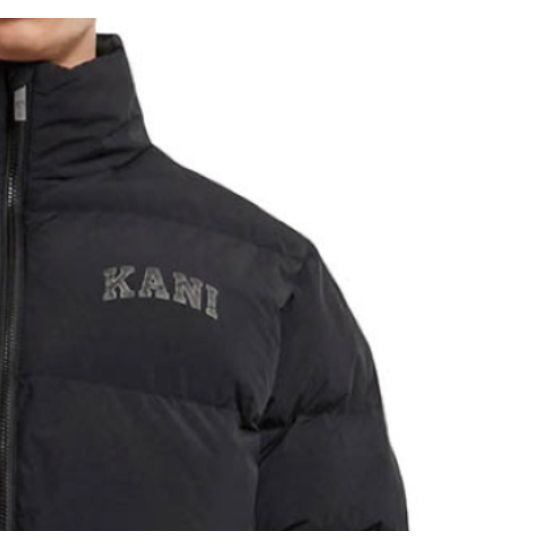 Karl Kani Serif 89 Puffer Jacket Μαύρο Karl Kani Serif 89 Puffer Jacket Μαύρο
