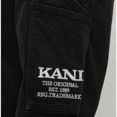 KARL KANI RETRO BAGGY WORKWEAR DENIM VINTAGE BLACK Μαύρο