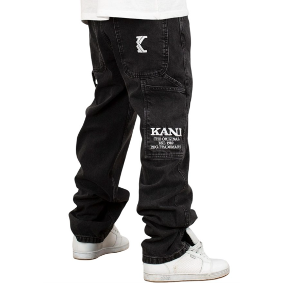 KARL KANI RETRO BAGGY WORKWEAR DENIM VINTAGE BLACK Μαύρο