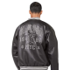 Karl Kani Western PU Leather College Jacket Μαύρο