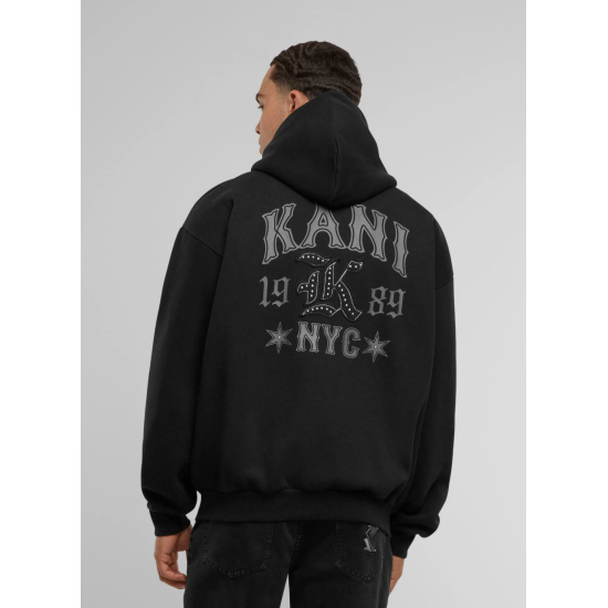 Karl Kani WESTERN OS Zip Hoodie Μαύρο