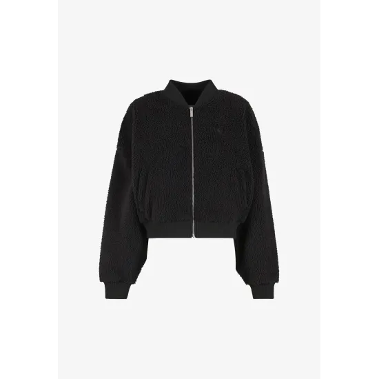 KARL KANI TEDDY FLEECE BOMBER JACKET KARL KANI TEDDY FLEECE BOMBER JACKET