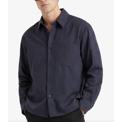 Karl Kani Signature Check Boxy Shirt Μπλε
