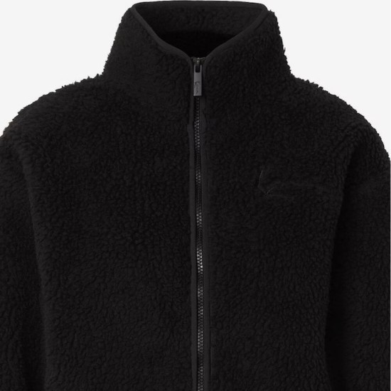 Karl Kani Signature Essential Teddy Track Jacket Women’s – Black Karl Kani Signature Essential Teddy Track Jacket Women’s – Black