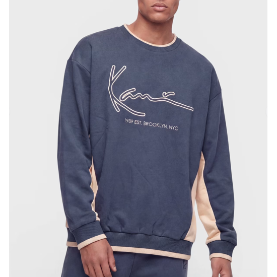 Karl Kani Signature BRK Insert Oversized Crew Μπλε