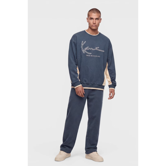 Karl Kani Signature BRK Insert Oversized Crew Μπλε