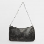 Karl Kani OG Crackle PU Knot Chain Shoulder Bag Μαύρο