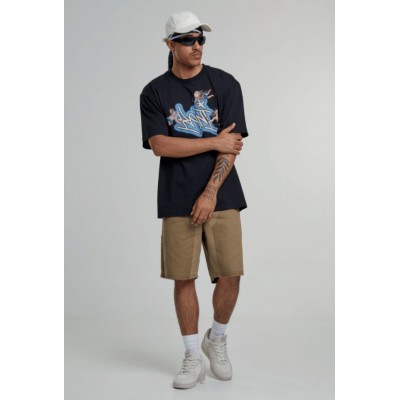 Karl Kani Woven Signature Airbrush Amor Tee Black Μαύρο