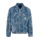 Karl Kani Ανδρικό jacket OG K Distress Camo Os Denim Jacket Μπλε