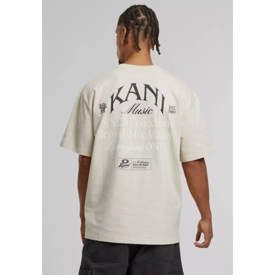 Karl Kani Music Print T-Shirt Μπεζ