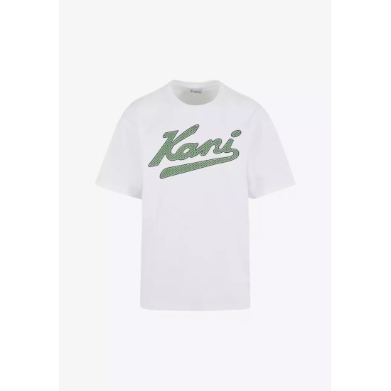 Karl Kani Varsity Palm Print T-Shirt Άσπρο