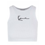 Karl Kani Small Signature Essential Racer Rib Top  Άσπρο