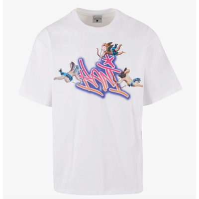 Karl Kani Woven Signature Airbrush Amor Tee White/Pink Άσπρο Karl Kani Woven Signature Airbrush Amor Tee White/Pink Άσπρο