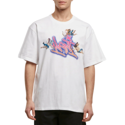 Karl Kani Woven Signature Airbrush Amor Tee White/Pink Άσπρο