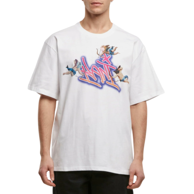 Karl Kani Woven Signature Airbrush Amor Tee White/Pink Άσπρο Karl Kani Woven Signature Airbrush Amor Tee White/Pink Άσπρο