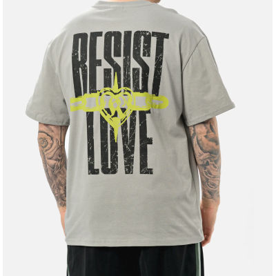 Karl Kani Woven Signature Resist Love T-Shirt Γκρι Karl Kani Woven Signature Resist Love T-Shirt Γκρι