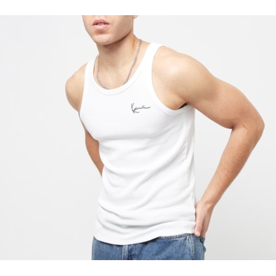 Karl Kani Chest Signature Essential Waffle Tanktop Άσπρο Karl Kani Chest Signature Essential Waffle Tanktop Άσπρο