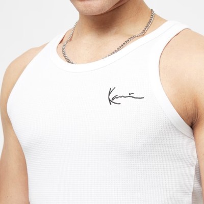 Karl Kani Chest Signature Essential Waffle Tanktop Άσπρο Karl Kani Chest Signature Essential Waffle Tanktop Άσπρο