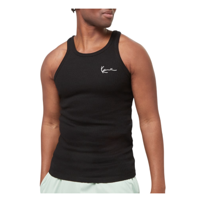 Karl Kani Chest Signature Essential Waffle Tanktop Μαύρο Karl Kani Chest Signature Essential Waffle Tanktop Μαύρο