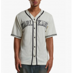 Karl Kani College Baseball shirt Off White/black Μπεζ