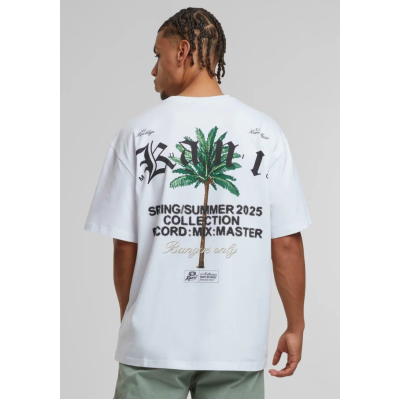 KARL KANI PALM PRINT T-SHIRT  Άσπρο KARL KANI PALM PRINT T-SHIRT  Άσπρο