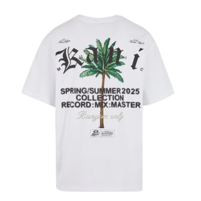 KARL KANI PALM PRINT T-SHIRT Άσπρο KARL KANI PALM PRINT T-SHIRT Άσπρο