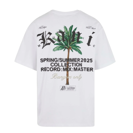 KARL KANI PALM PRINT T-SHIRT  Άσπρο