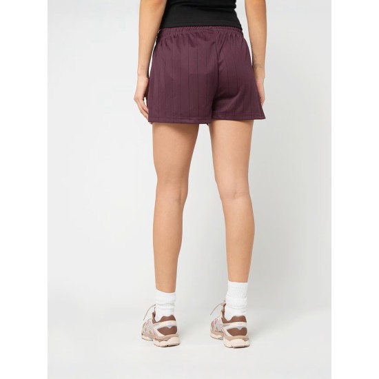 Karl Kani OG Mini Shadow Pinstripe Shorts Relaxed Fit Polyester Μπορντώ
