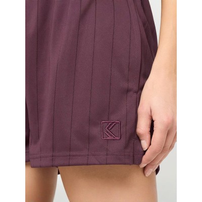 Karl Kani OG Mini Shadow Pinstripe Shorts Relaxed Fit Polyester Μπορντώ