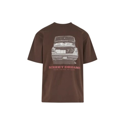 KARL KANI SLOGAN BOXY T-SHIRT BROWN Καφέ
