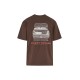 KARL KANI SLOGAN BOXY T-SHIRT BROWN Καφέ