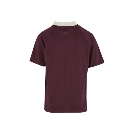 Karl Kani Heritage Pinstripe Soccer Jersey T-Shirt Μπορντώ